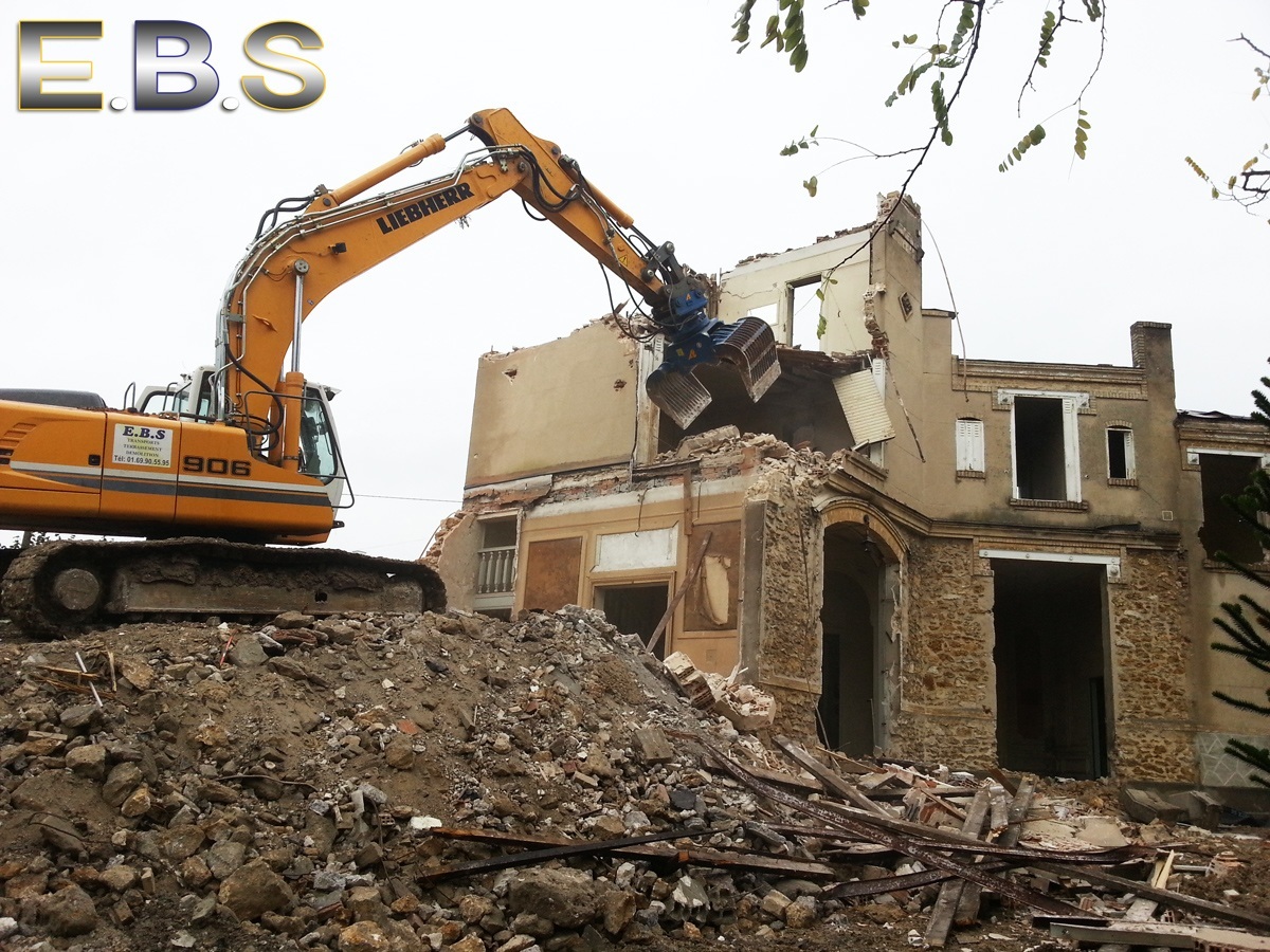 chantier de démolition maison