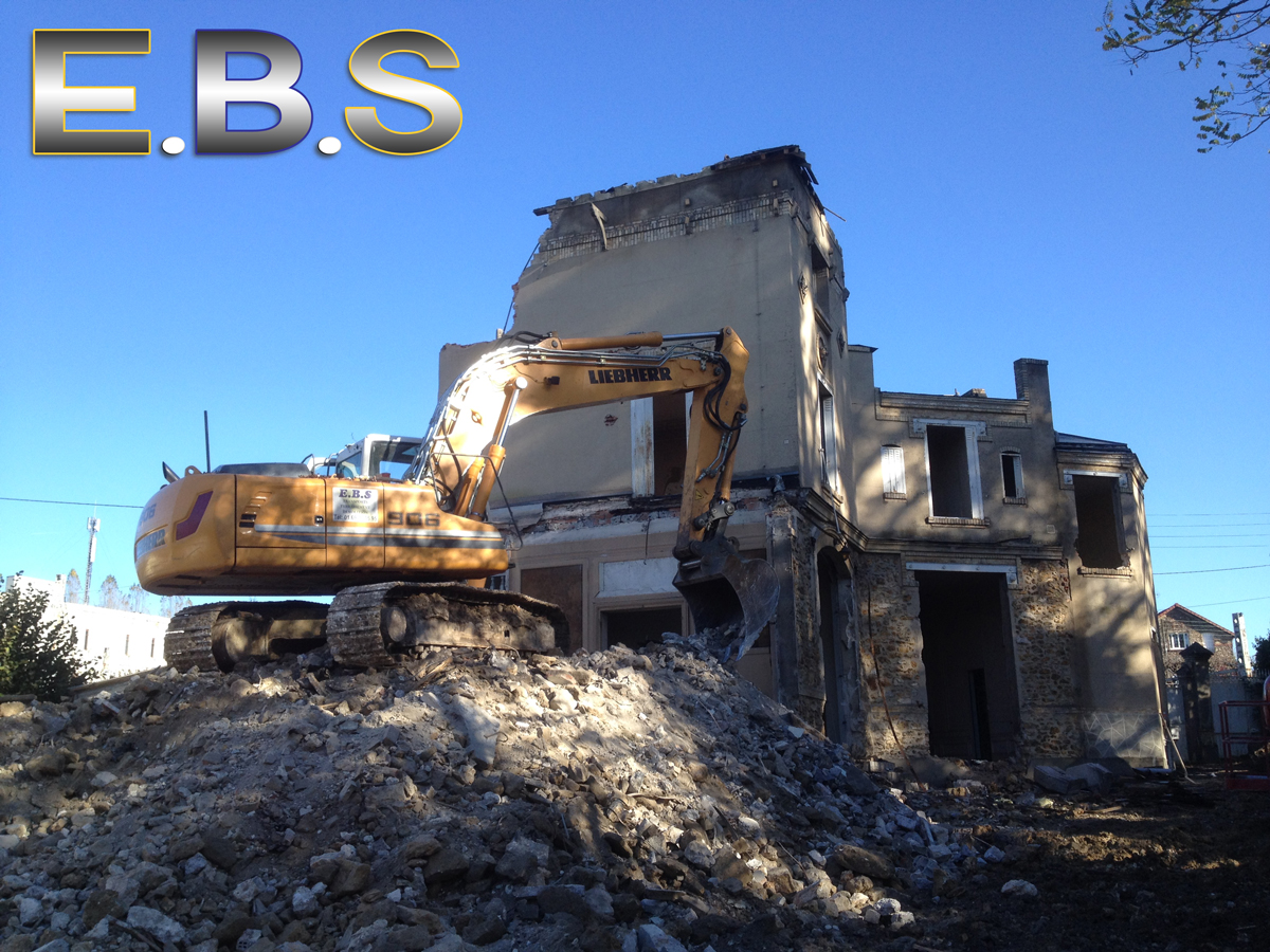 chantier de démolition maison