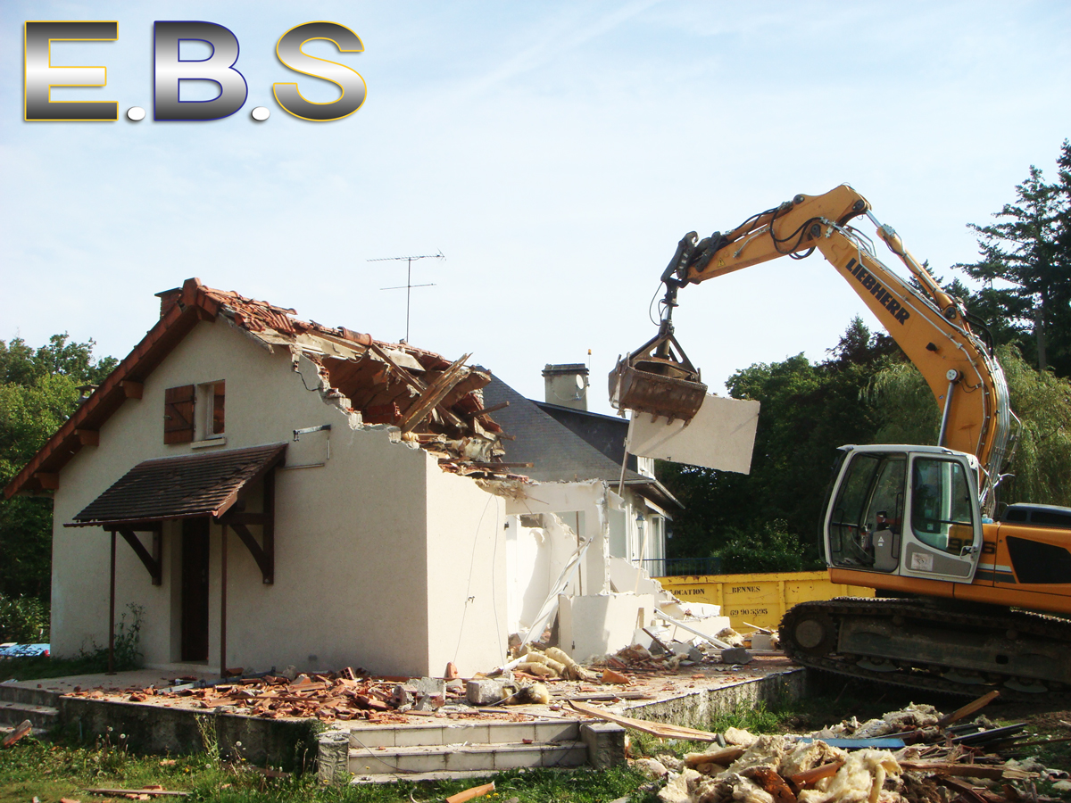 chantier de démolition maison