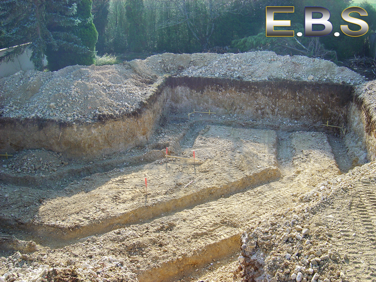 Fouilles de bâtiments réalisées par EBS Ormoy dans le 91